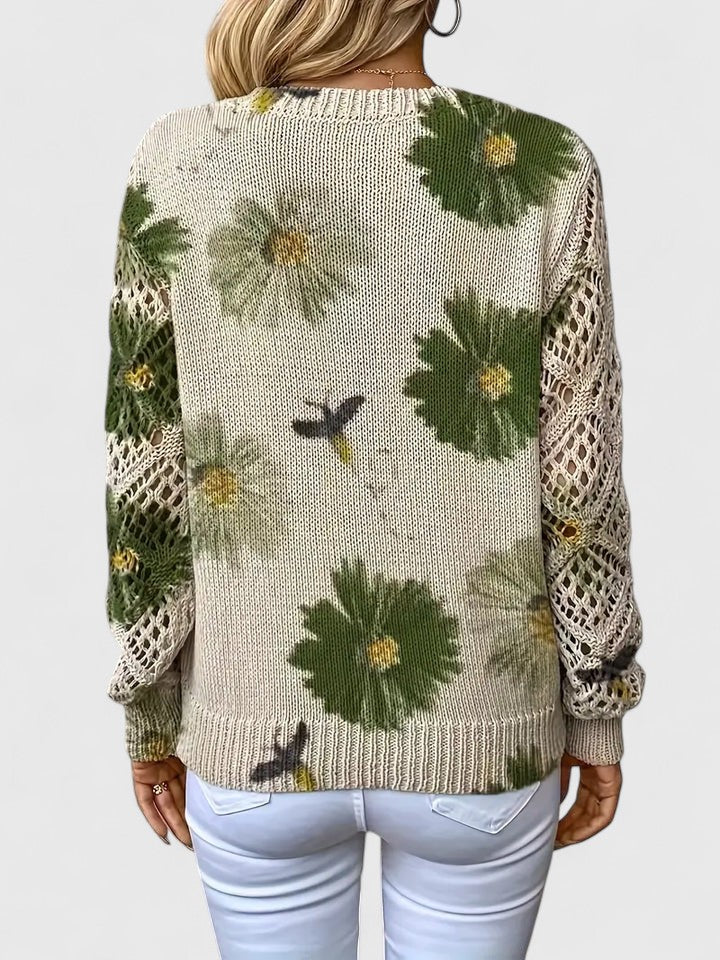Eva | Elegant Jumper with Floral Print