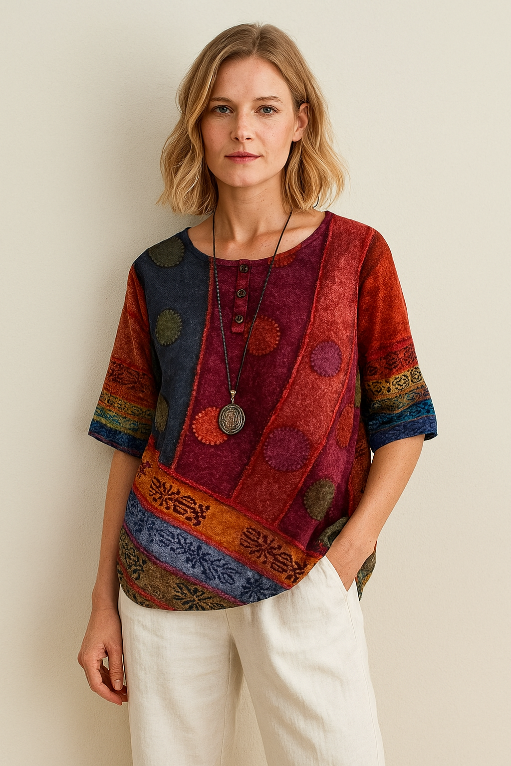 Evrane™ | Soft Top with Artistic Print