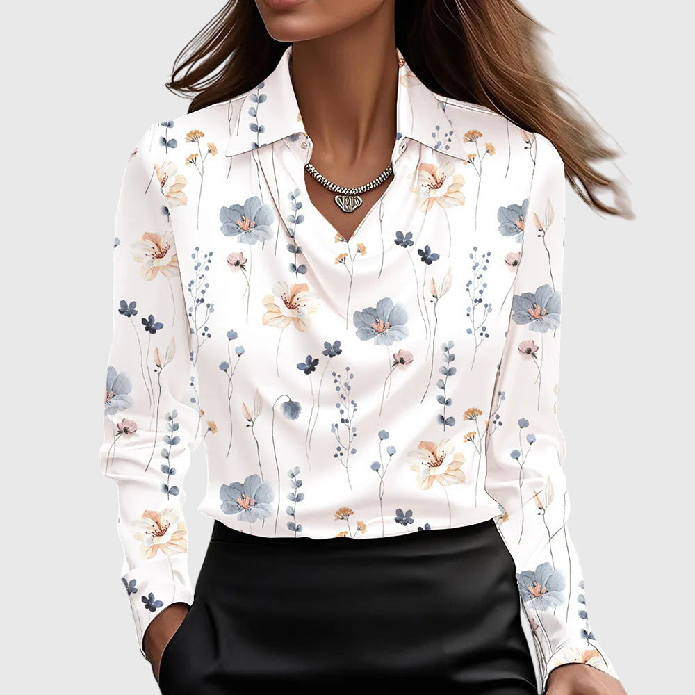 Elgul | Elegant Blouse with Floral Print