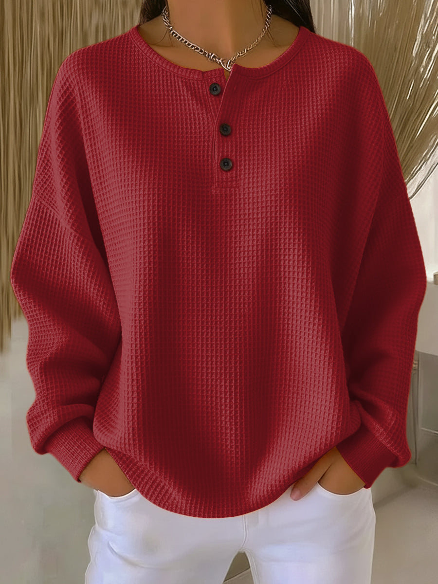 Anna | Casual Sweatshirt with Collar