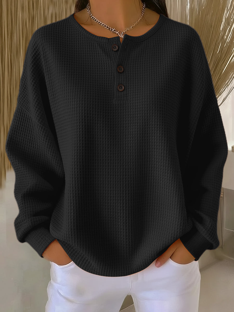 Anna | Casual Sweatshirt with Collar