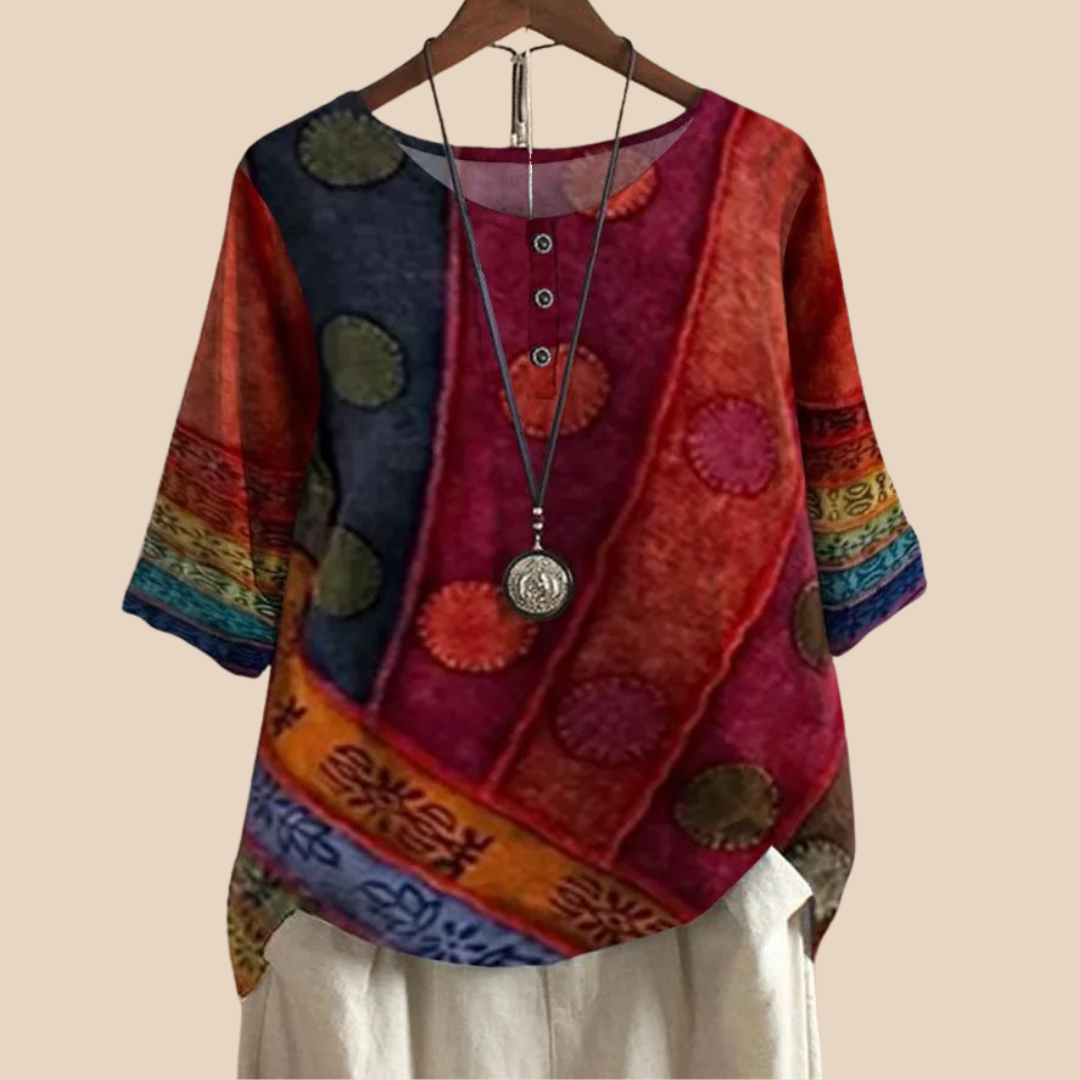 Evrane™ | Soft Top with Artistic Print