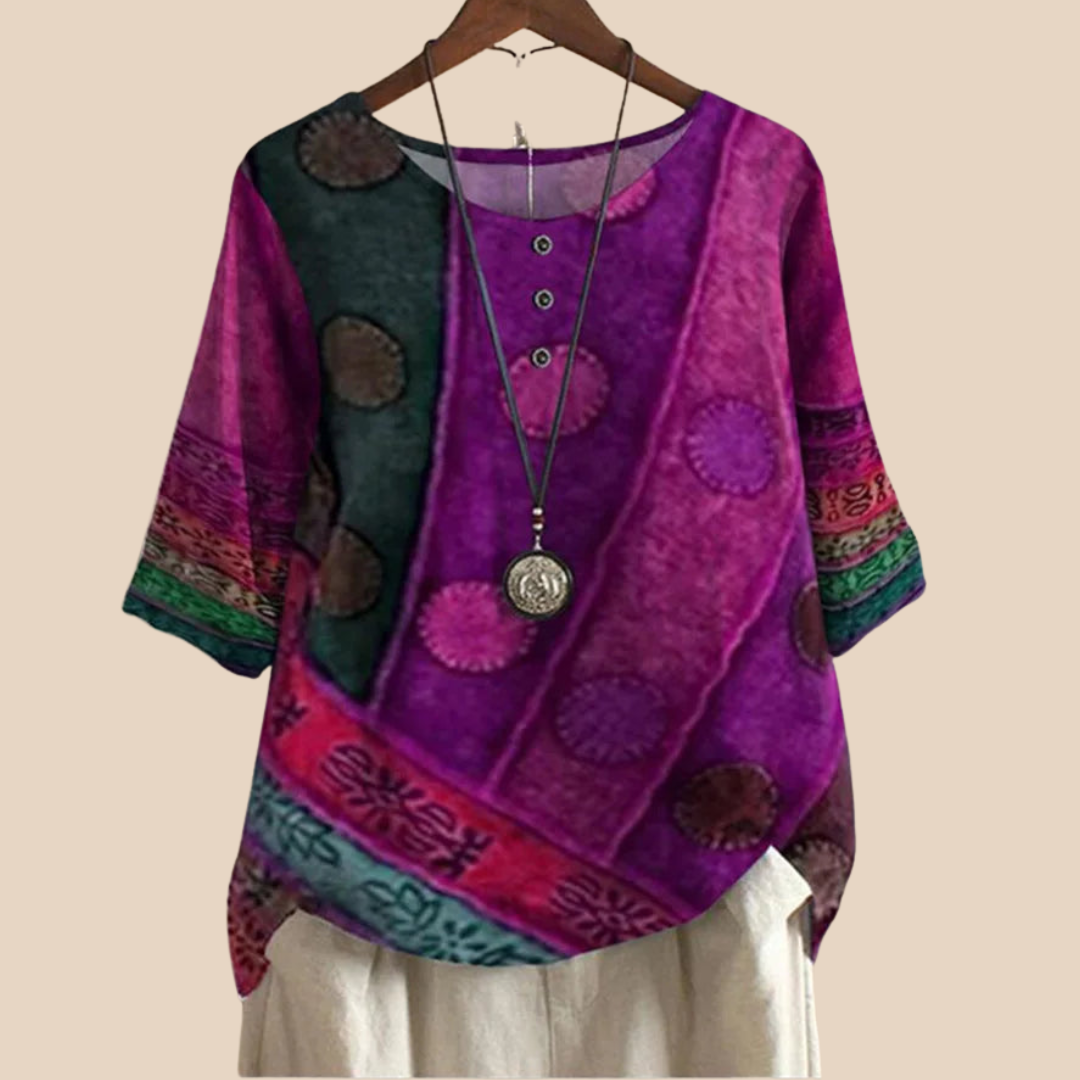 Evrane™ | Soft Top with Artistic Print
