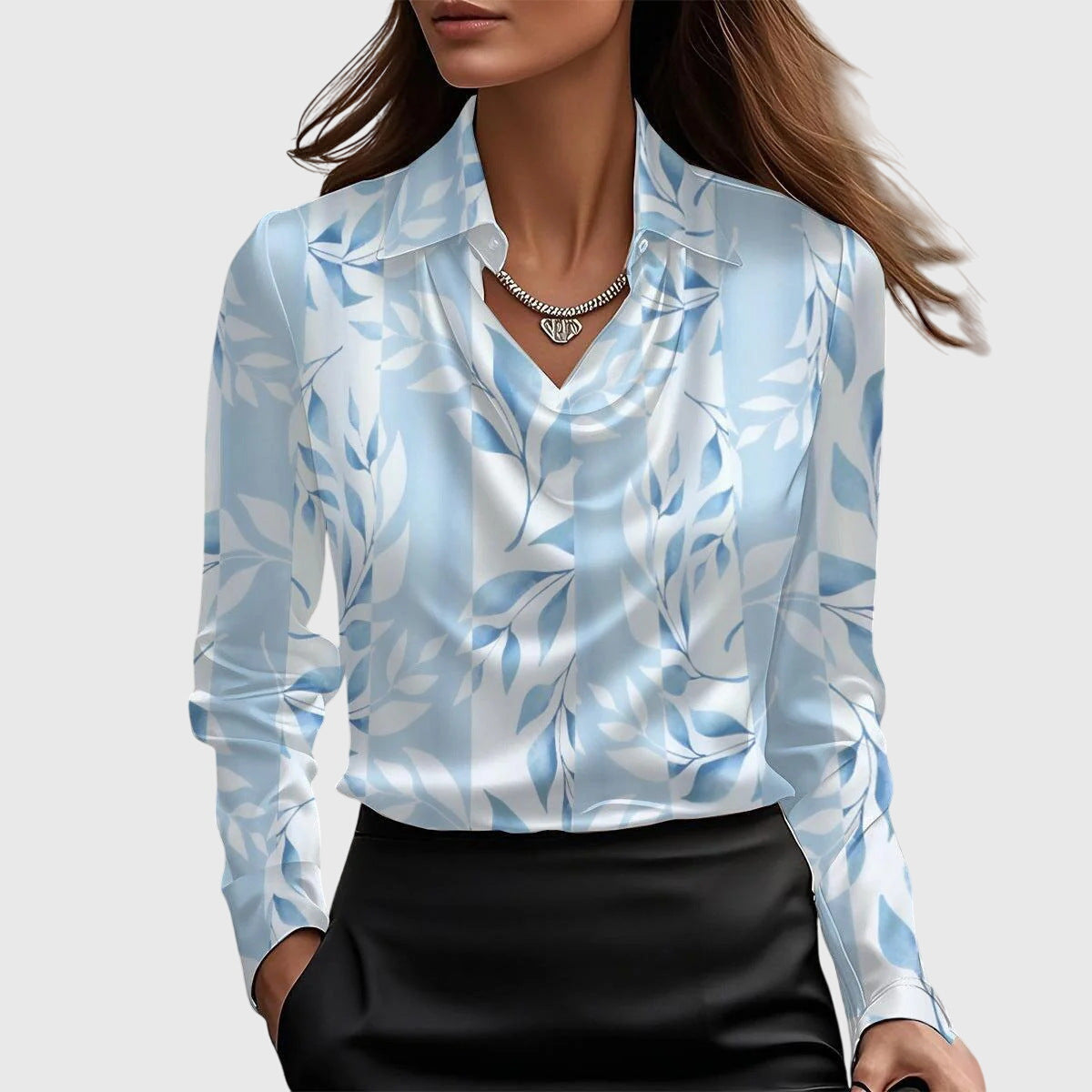Elgul | Elegant Blouse with Floral Print