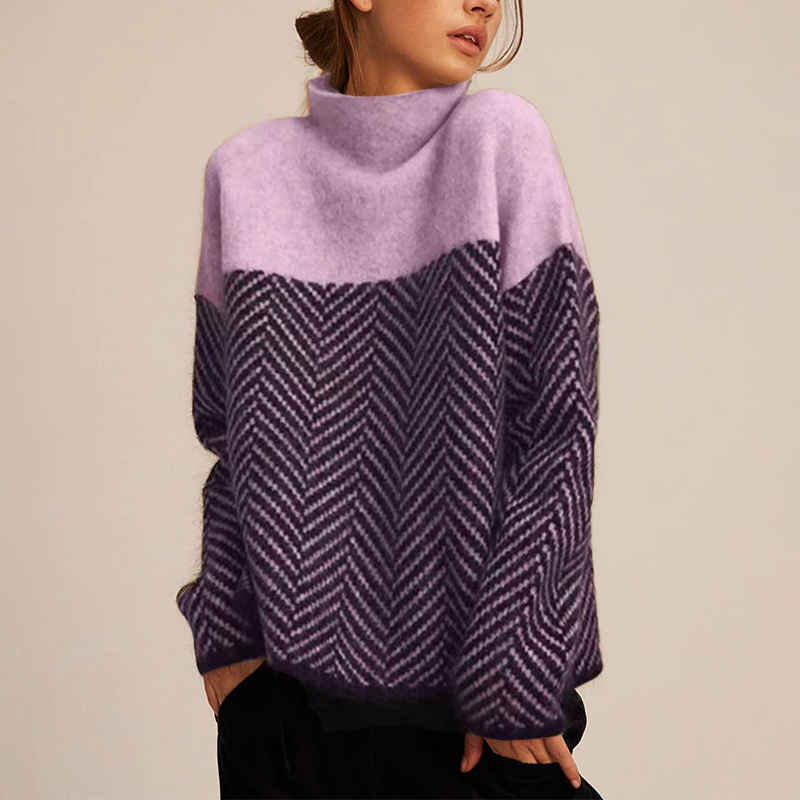 Sylwia | Trendy Jumper with High Collar