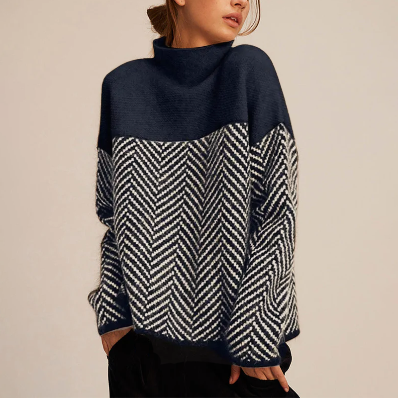 Sylwia | Trendy Jumper with High Collar