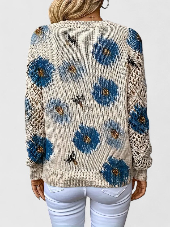 Eva | Elegant Jumper with Floral Print