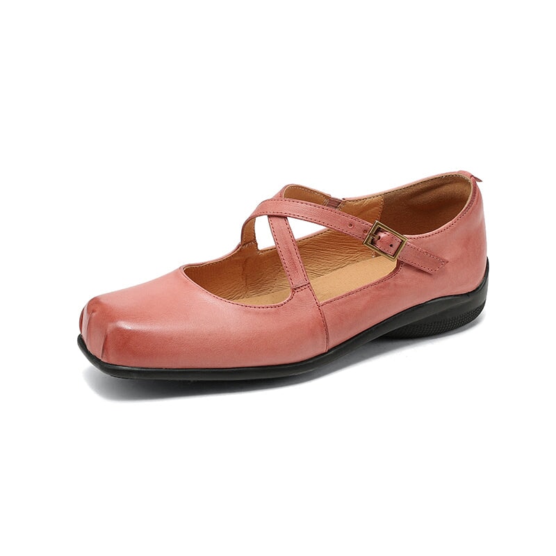 Elina™ | Leather Mary Janes