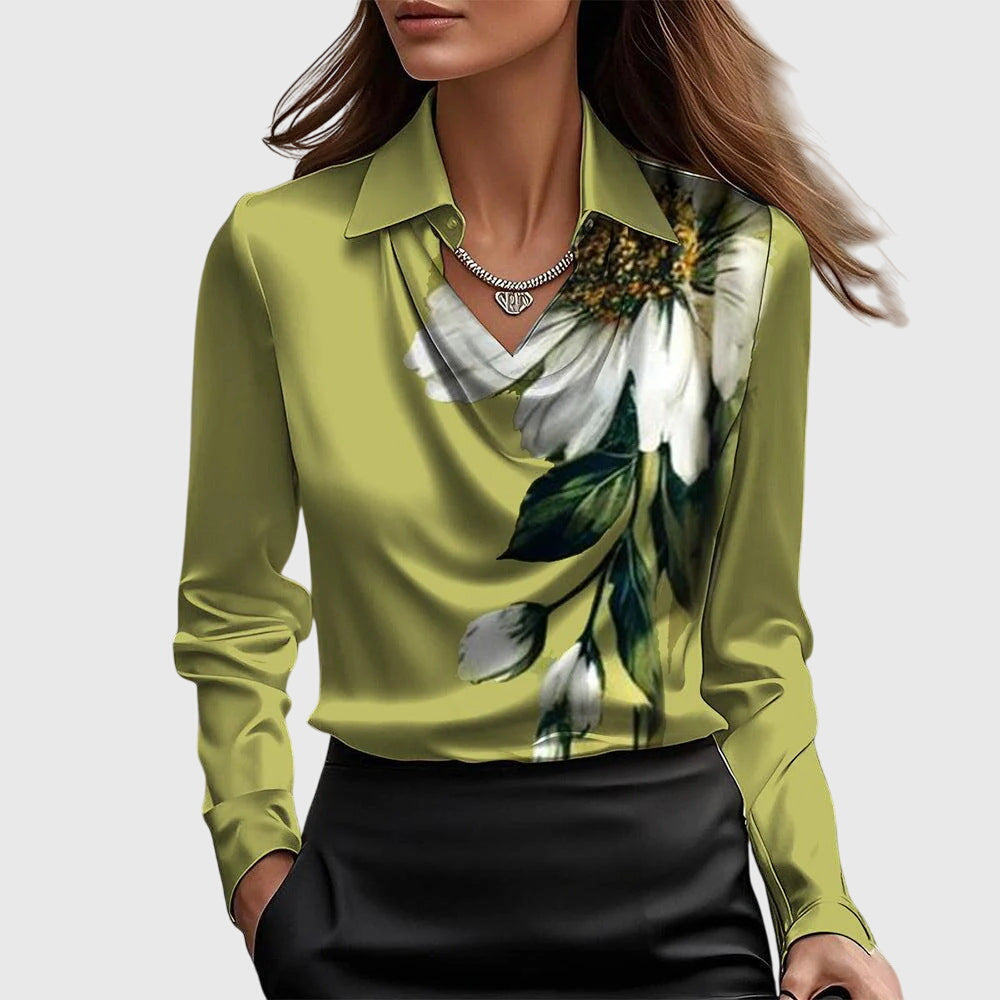 Elgul | Elegant Blouse with Floral Print
