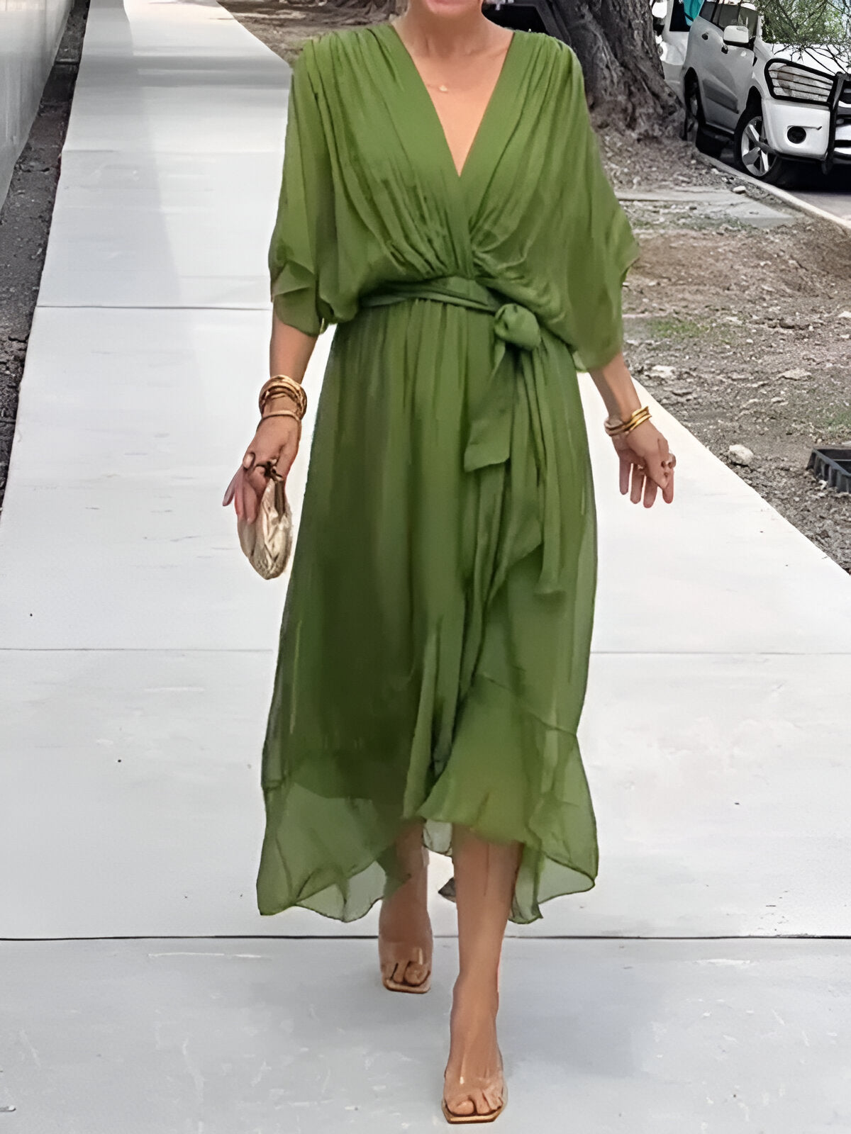 Camille™ | V-Neck Dress