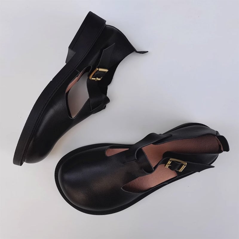Clara™ | Leather Mary Janes