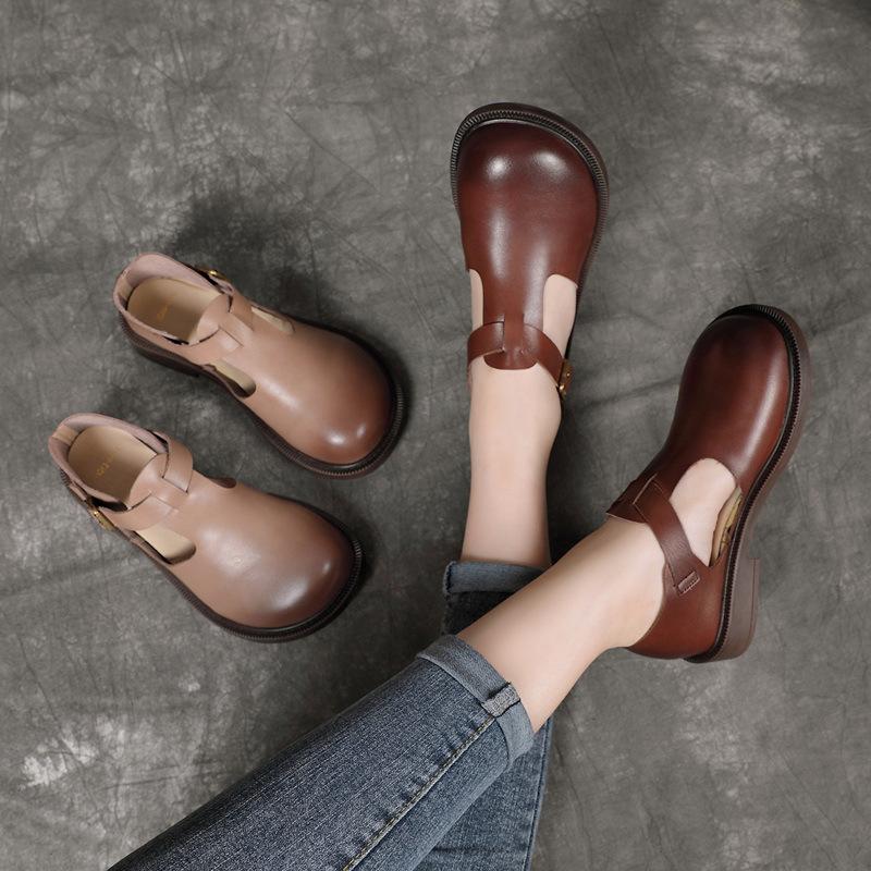 Clara™ | Leather Mary Janes