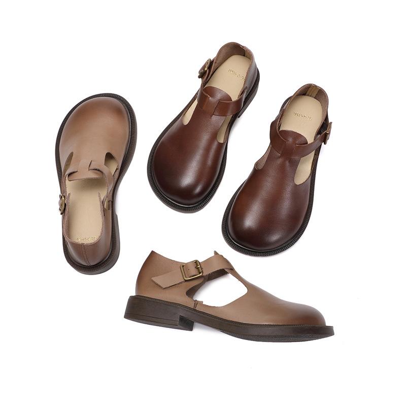 Clara™ | Leather Mary Janes