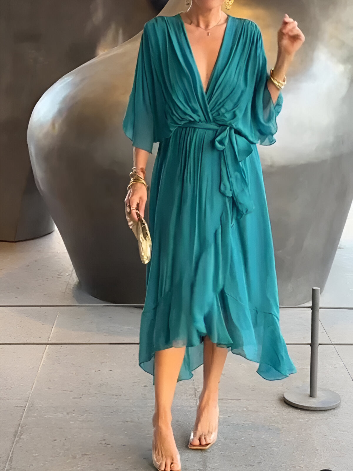 Camille™ | V-Neck Dress