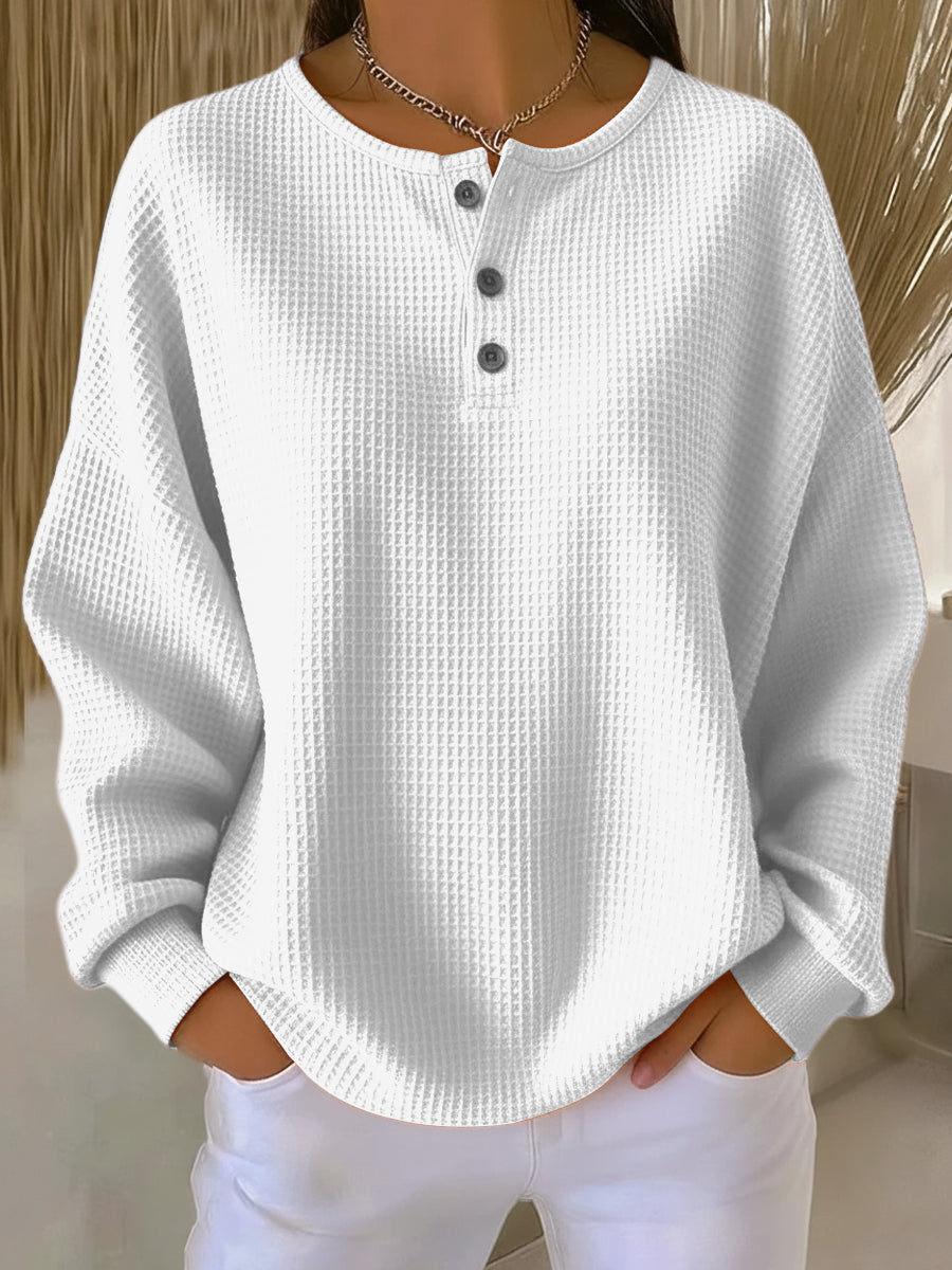 Anna | Casual Sweatshirt with Collar