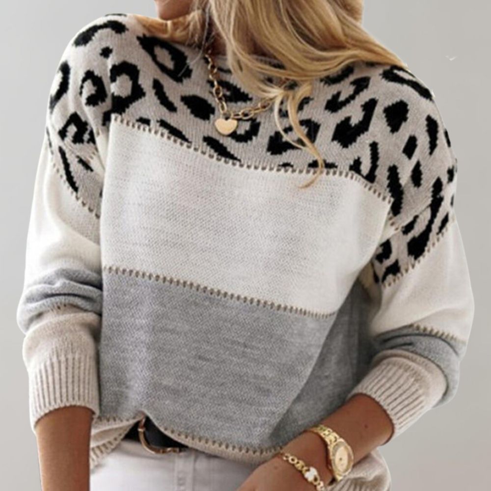 Renata | Elegancki sweter w panterkę