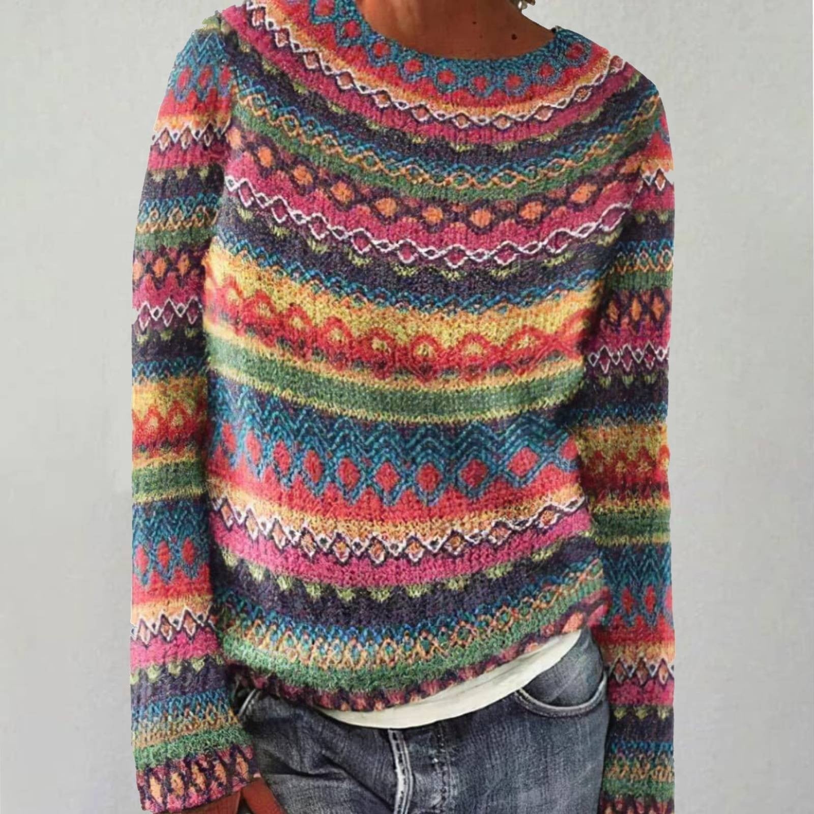 Amelia | Comfortable Retro Jumper