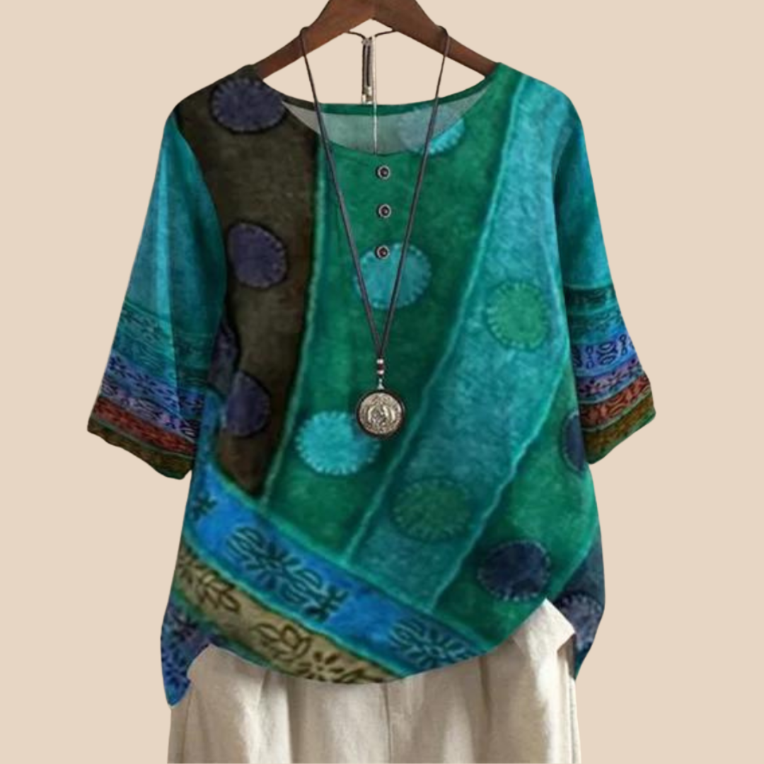 Evrane™ | Soft Top with Artistic Print