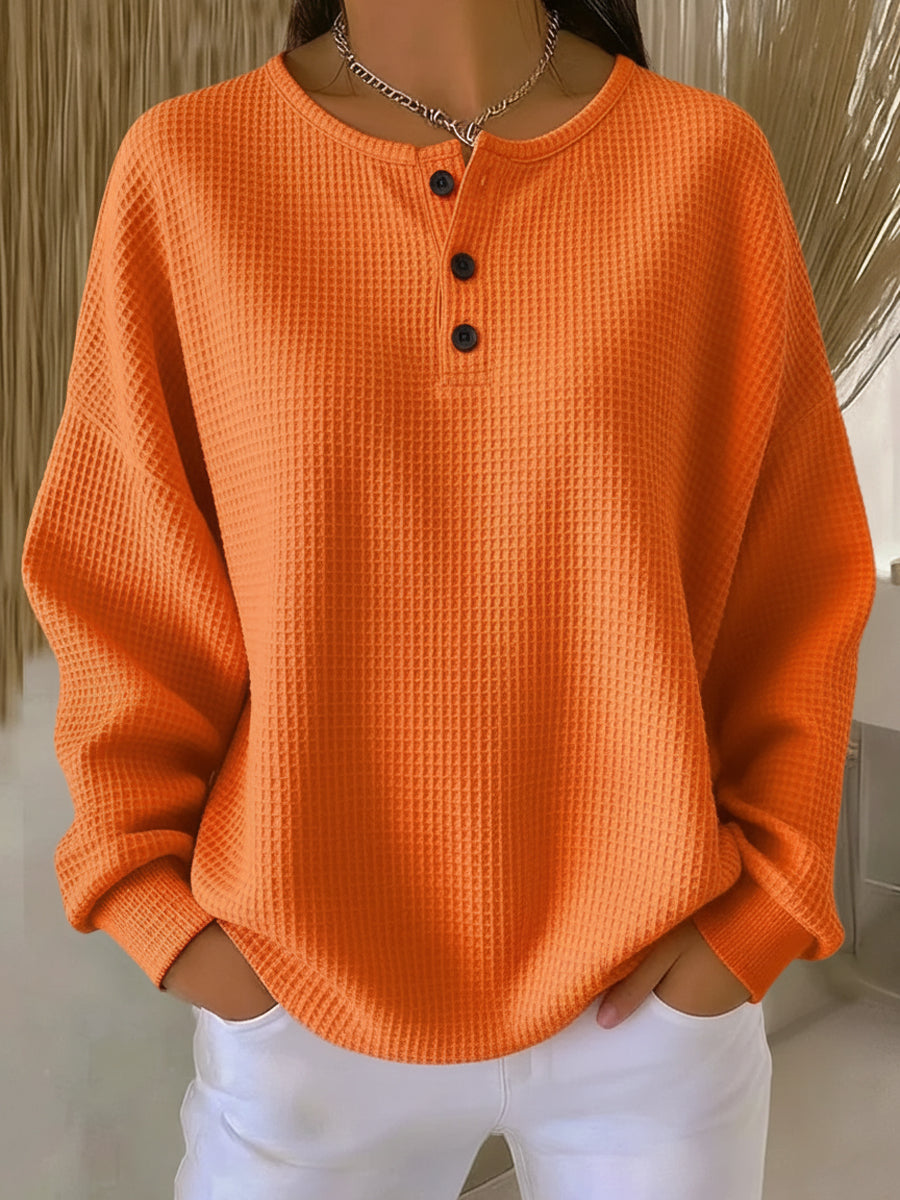 Anna | Casual Sweatshirt with Collar