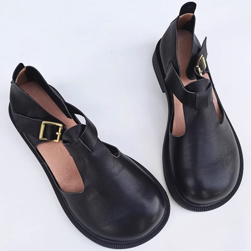 Clara™ | Leather Mary Janes
