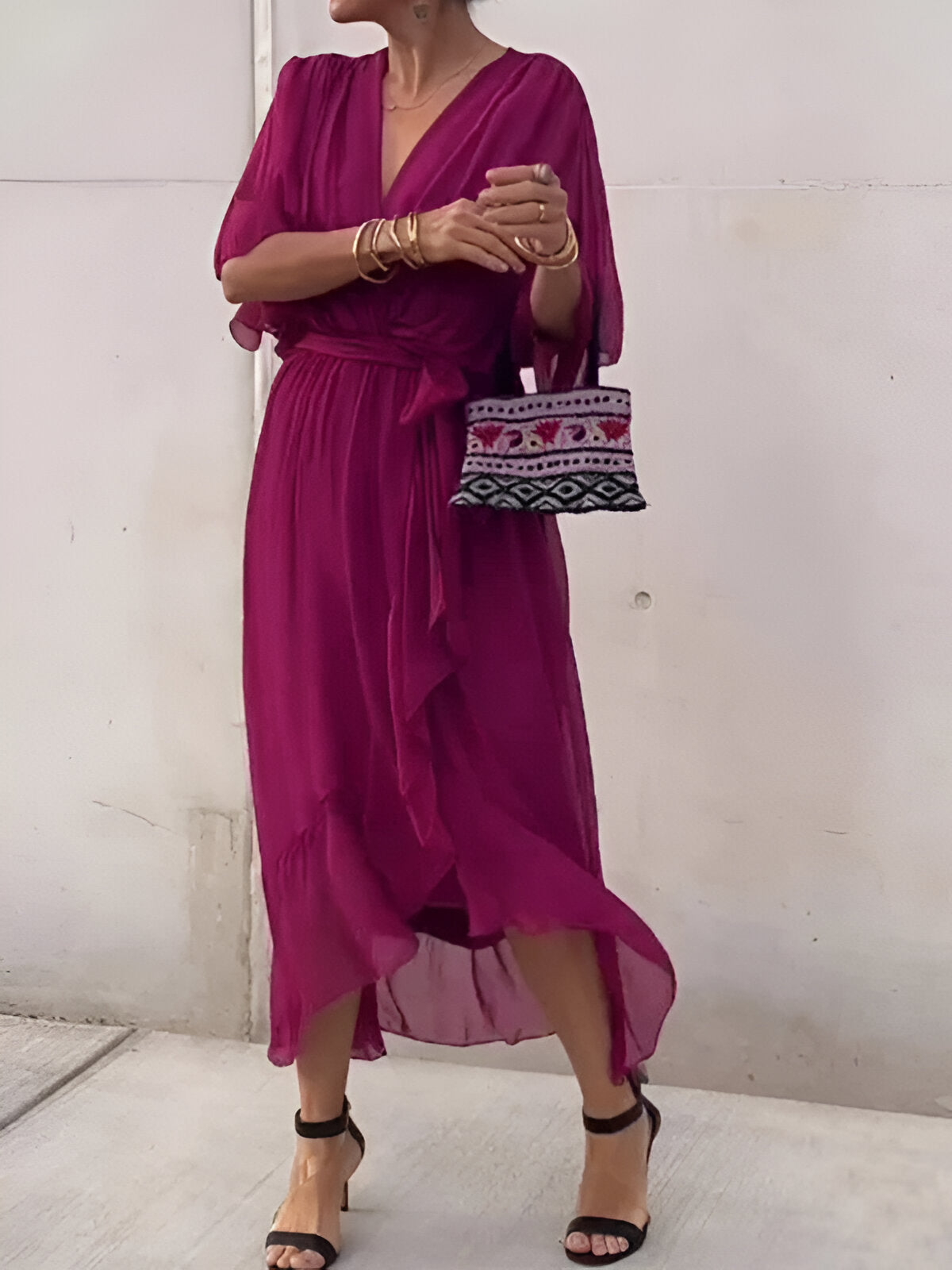 Camille™ | V-Neck Dress