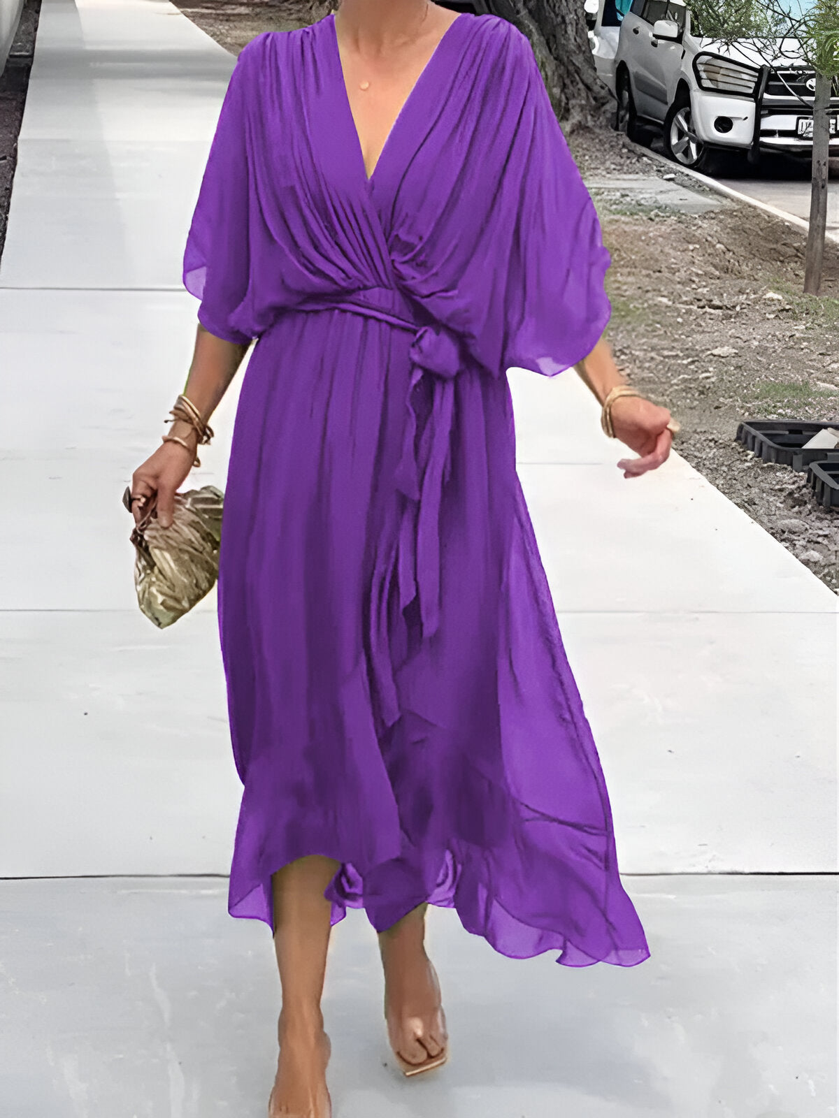 Camille™ | V-Neck Dress