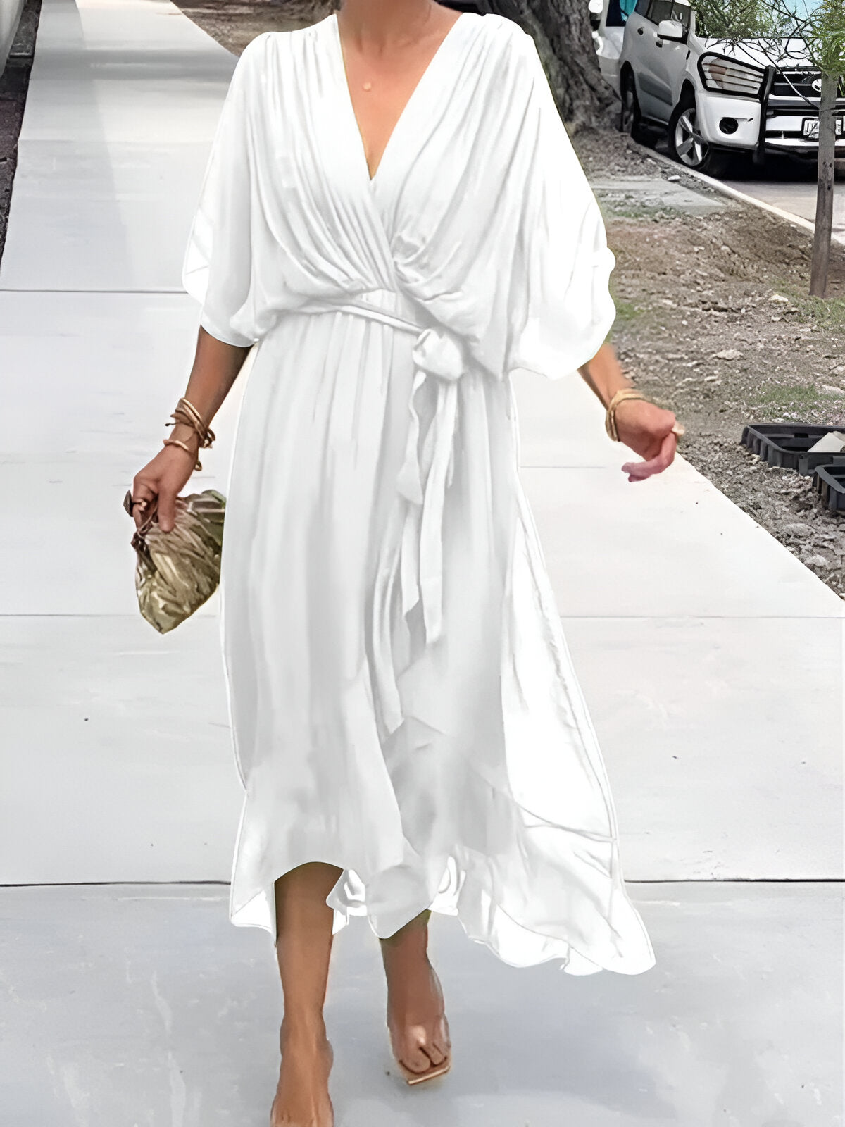 Camille™ | V-Neck Dress